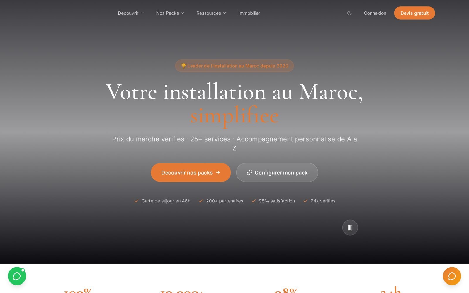 Capture réelle de l'application Marocly